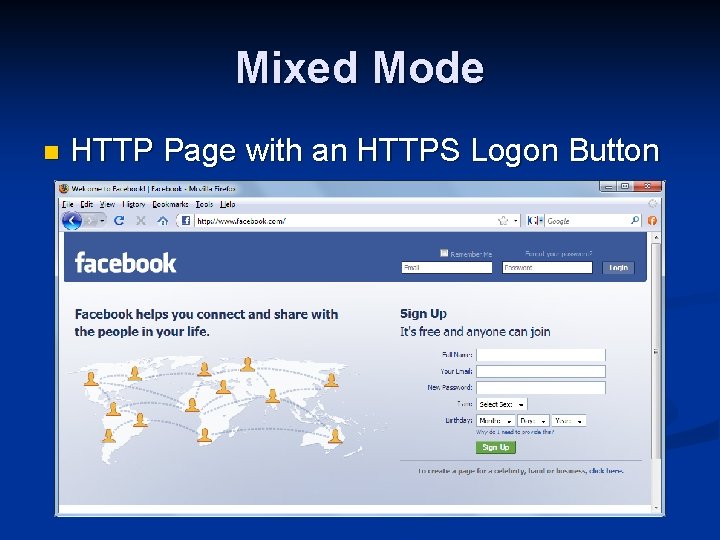 Mixed Mode n HTTP Page with an HTTPS Logon Button 