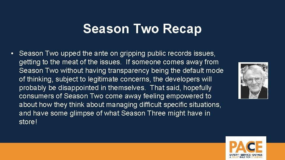 Season Two Recap • Season Two upped the ante on gripping public records issues,