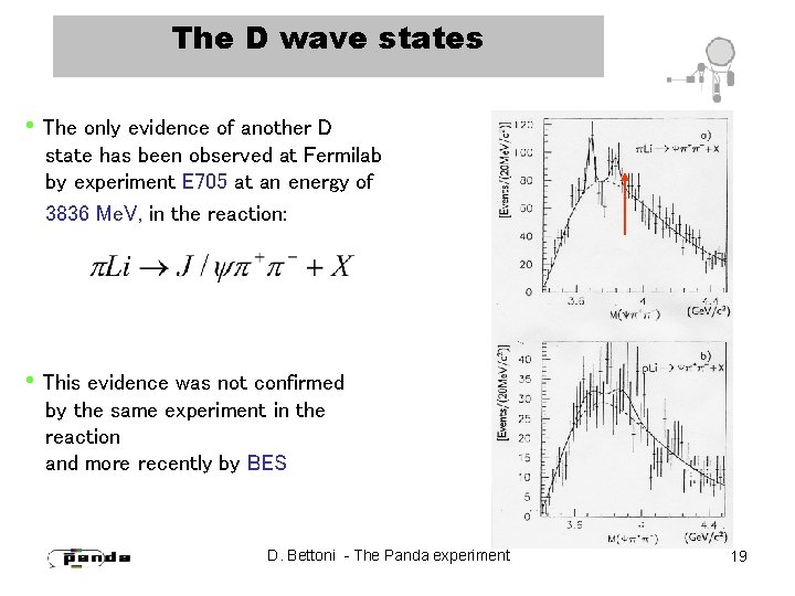 The D wave states • The only evidence of another D state has been