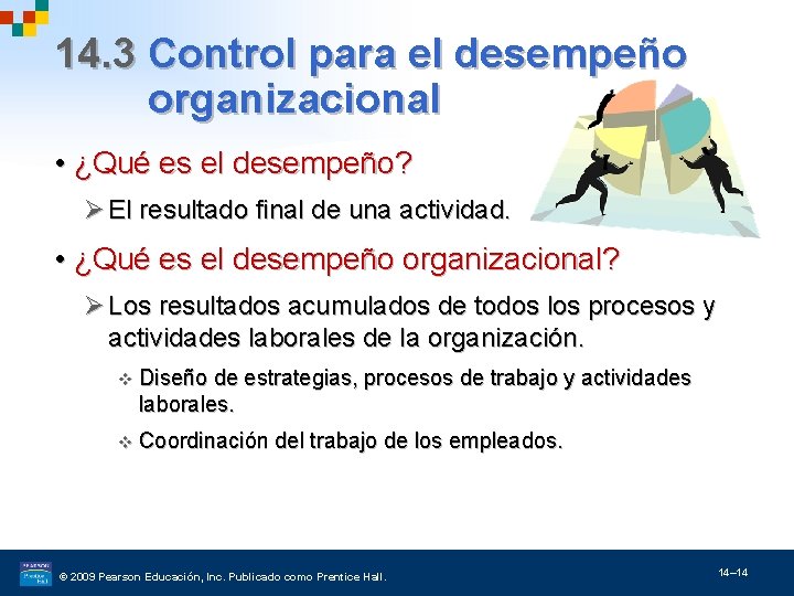 14. 3 Control para el desempeño organizacional • ¿Qué es el desempeño? Ø El