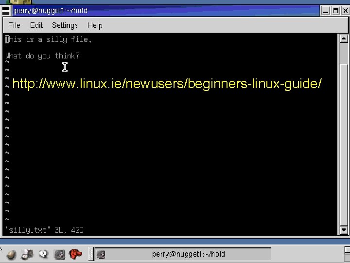 http: //www. linux. ie/newusers/beginners-linux-guide/ 