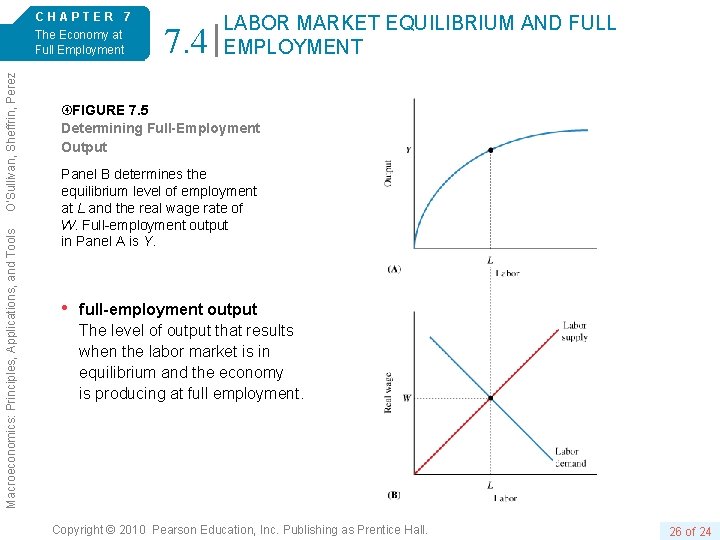 Macroeconomics: Principles, Applications, and Tools O’Sullivan, Sheffrin, Perez 6/e. CHAPTER 7 The Economy at