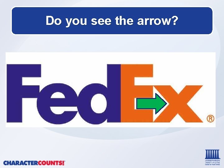 Do you see the arrow? 