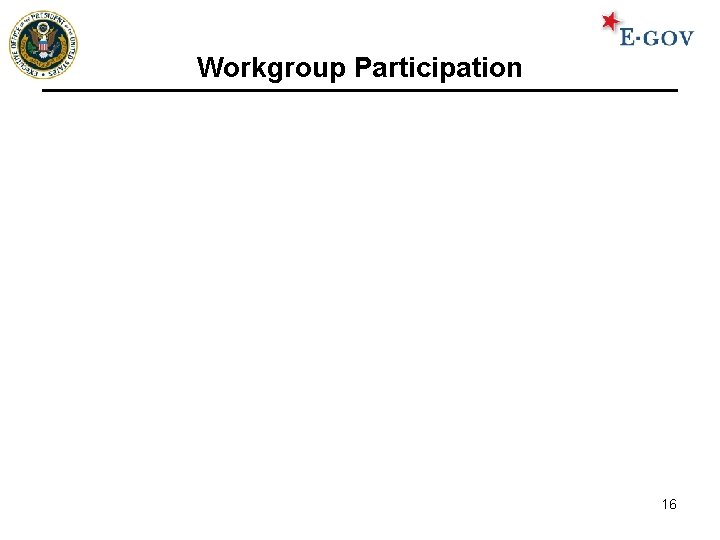 Workgroup Participation 16 