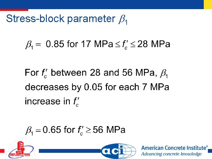 Stress-block parameter 1 