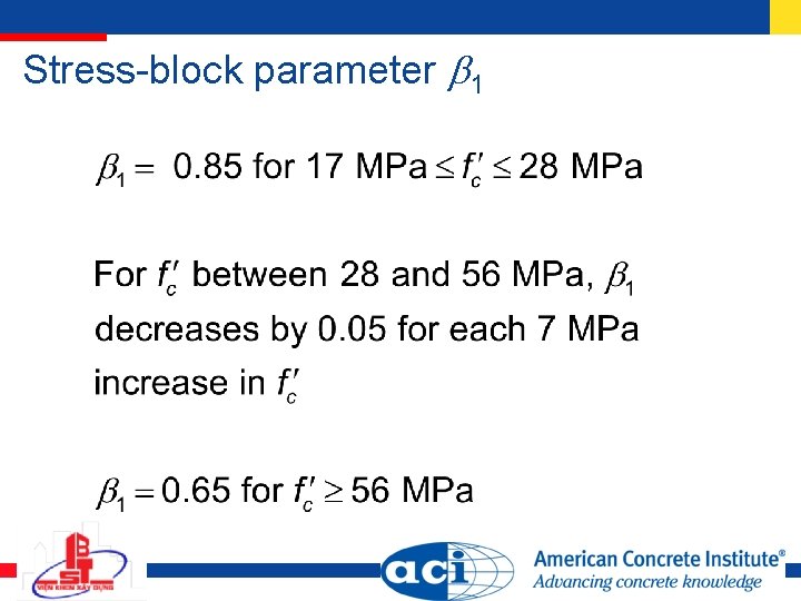 Stress-block parameter 1 Stress-block parameter 1