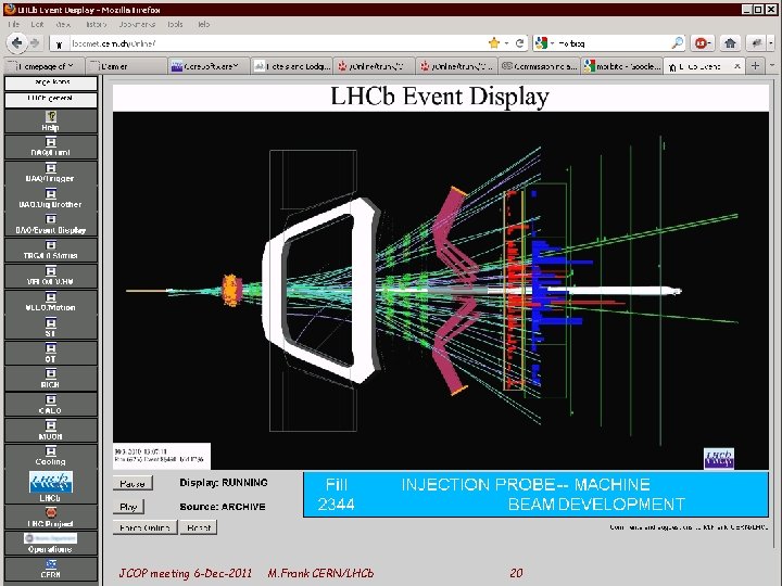 JCOP meeting 6 -Dec-2011 M. Frank CERN/LHCb 20 