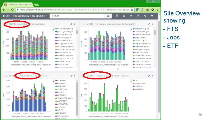 Site Overview showing - FTS - Jobs - ETF 25 