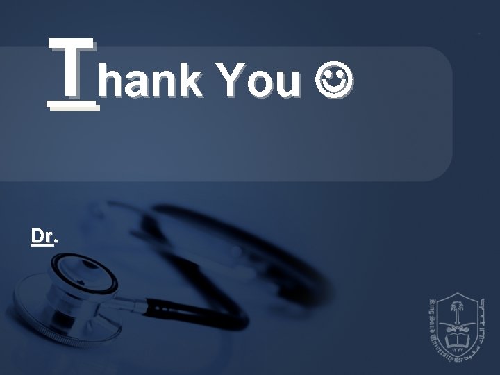 Thank You Dr. 