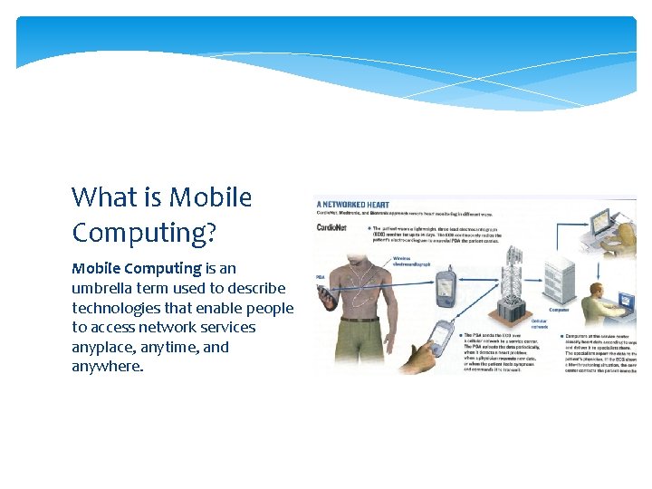 What is Mobile Computing? Mobile Computing is an umbrella term used to describe technologies