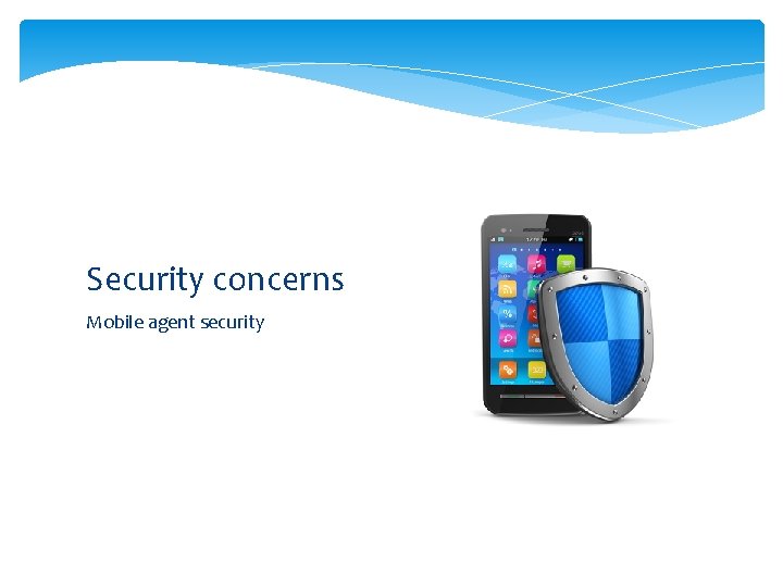 Security concerns Mobile agent security 