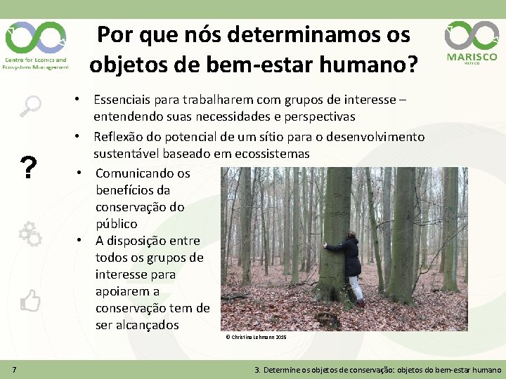 Por que nós determinamos os objetos de bem-estar humano? ? • Essenciais para trabalharem