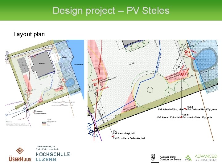 Design project – PV Steles Layout plan 
