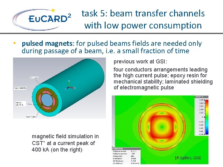 task 5: beam transfer channels with low power consumption • pulsed magnets: for pulsed