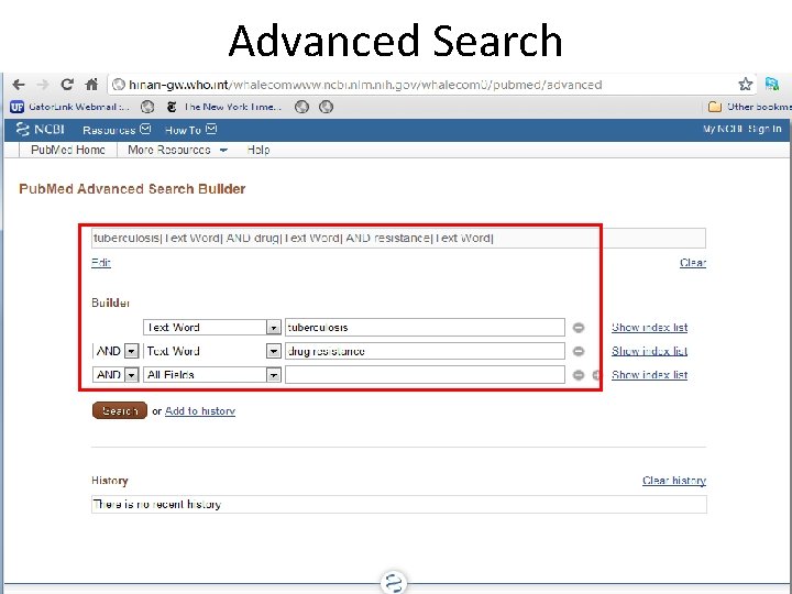 Advanced Search Advanced Search