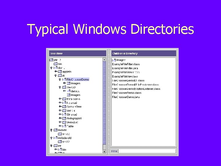 Typical Windows Directories Typical Windows Directories