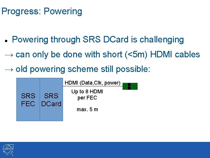 Progress: Powering through SRS DCard is challenging → can only be done with short