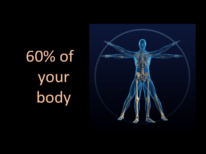 60% of your body 