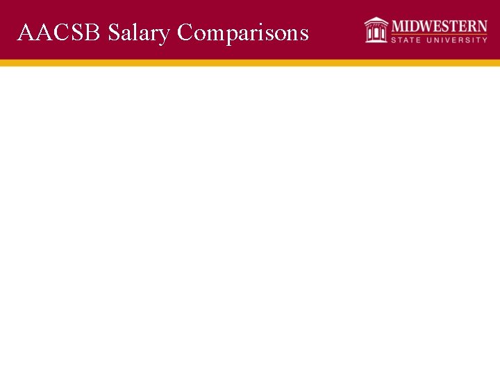 AACSB Salary Comparisons 