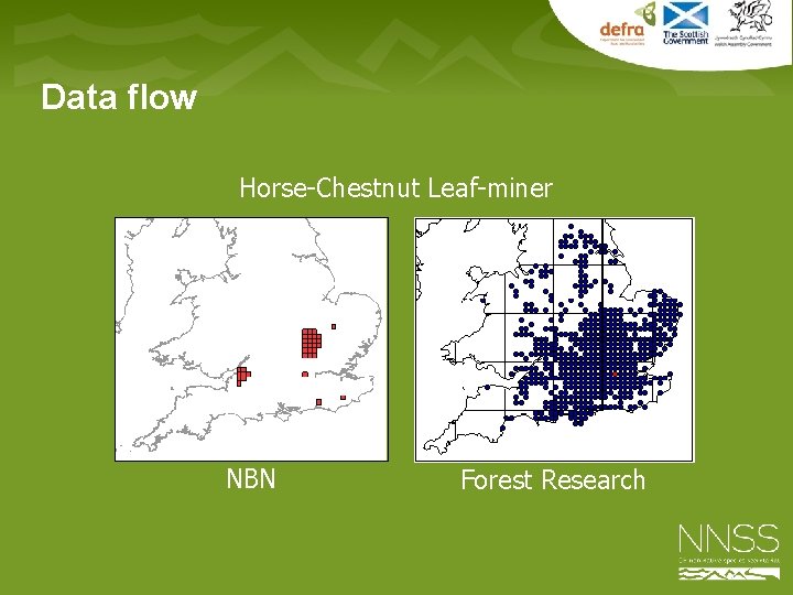 Data flow Horse-Chestnut Leaf-miner NBN Forest Research 