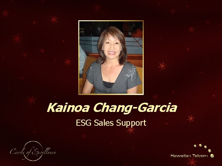 Kainoa Chang-Garcia ESG Sales Support 