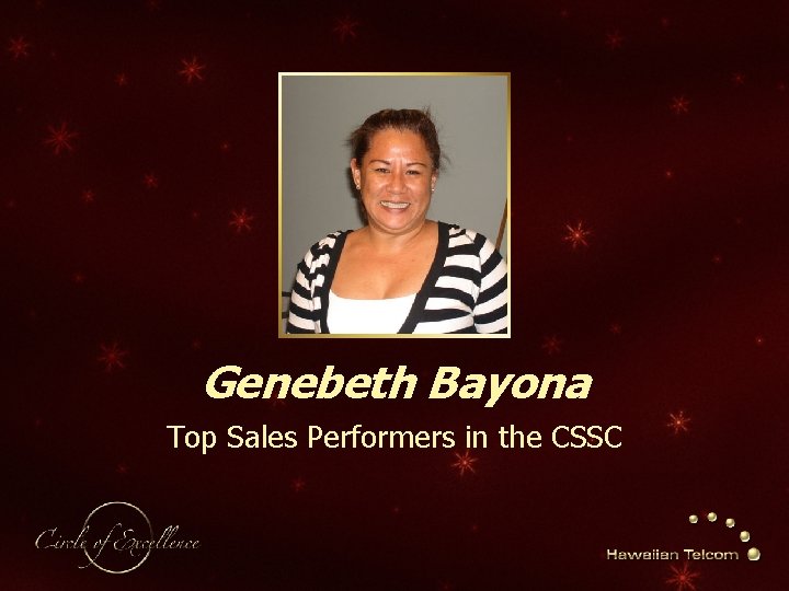 Genebeth Bayona Top Sales Performers in the CSSC 