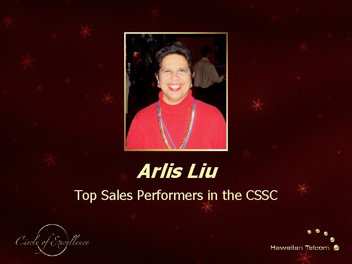 Arlis Liu Top Sales Performers in the CSSC 