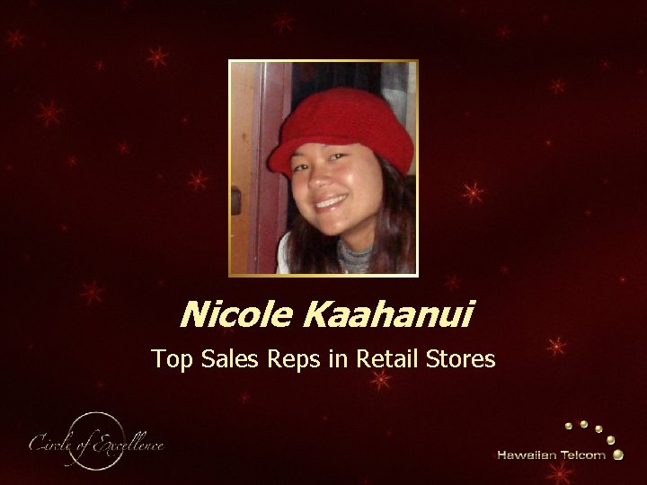 Nicole Kaahanui Top Sales Reps in Retail Stores 