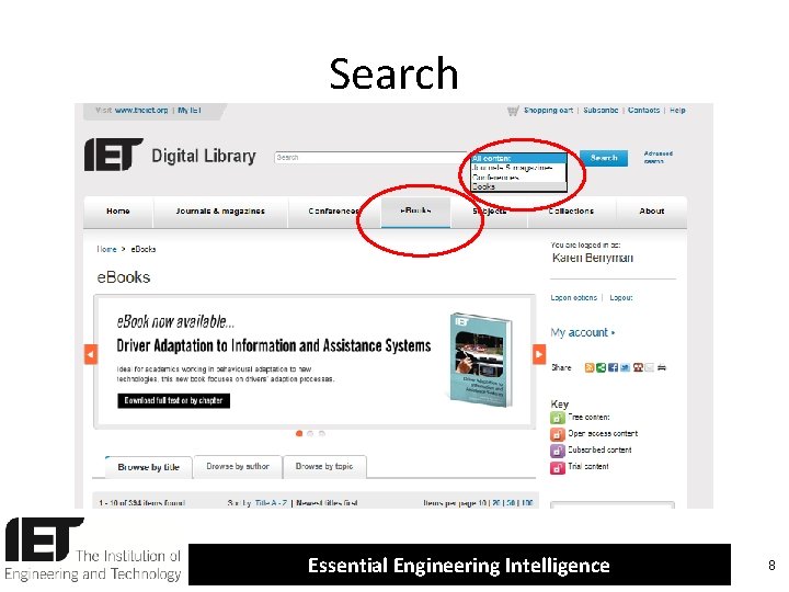 Search Essential Engineering Intelligence 8 