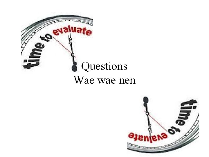 Questions Wae wae nen 