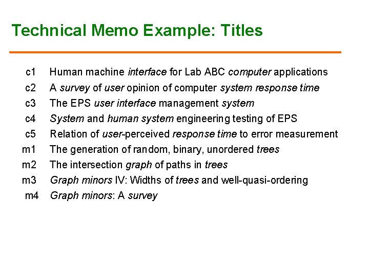 Technical Memo Example: Titles c 1 Human machine interface for Lab ABC computer applications