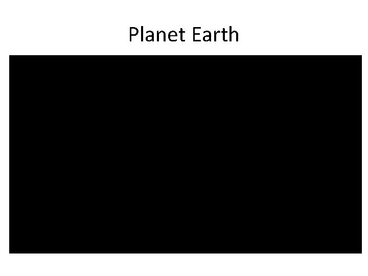 Planet Earth 