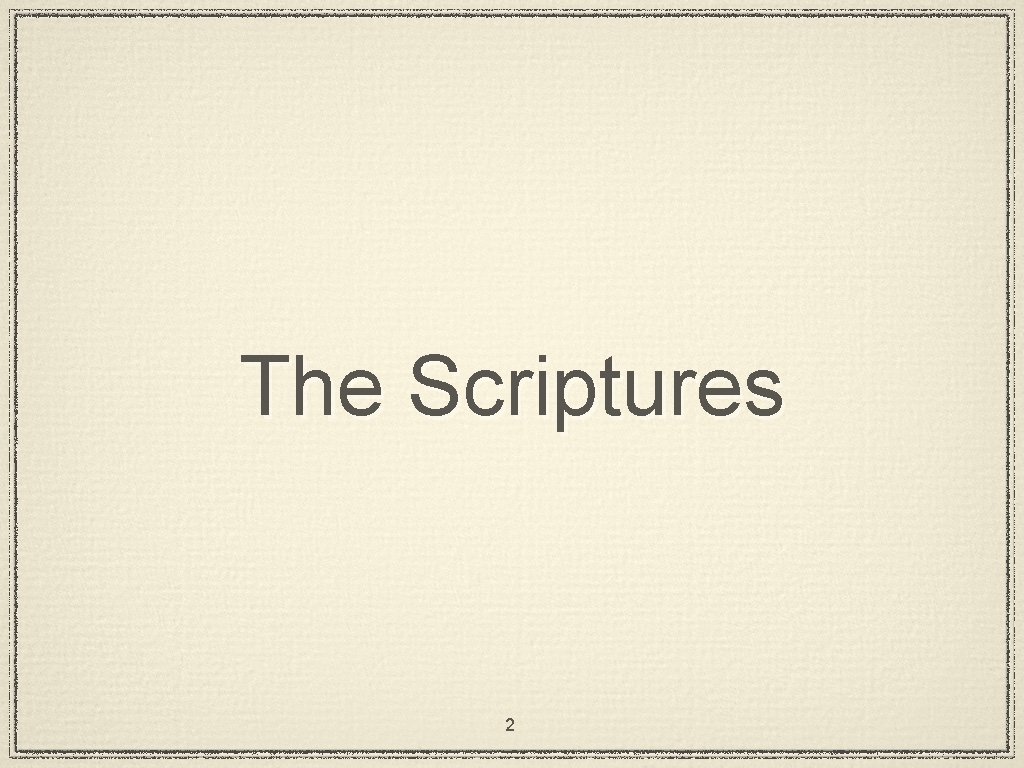 The Scriptures 2 