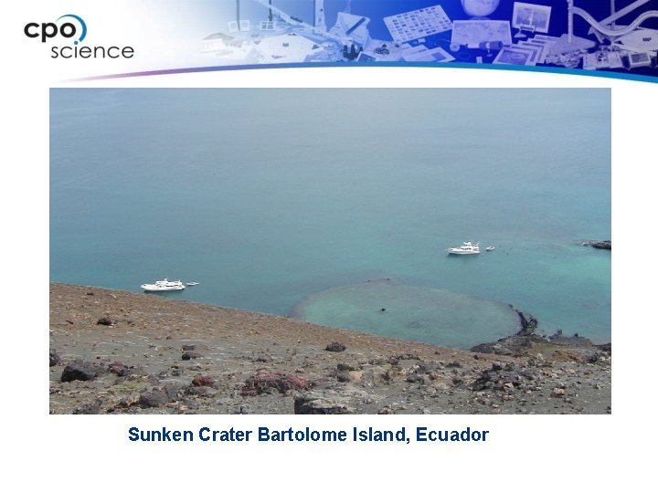 Sunken Crater Bartolome Island, Ecuador 