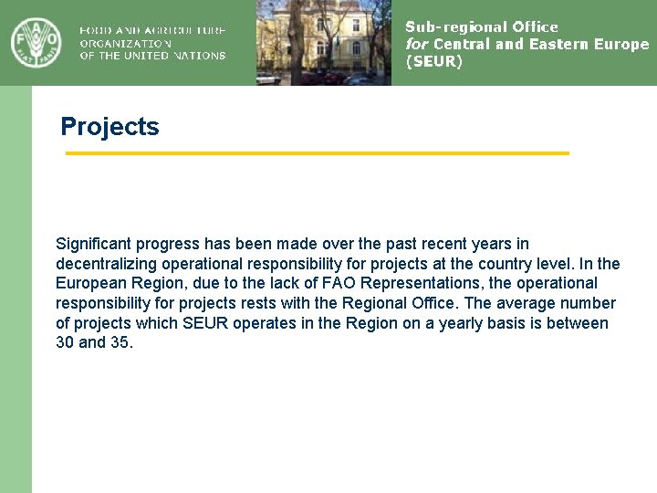 Projects Significant progress has been made over the past recent years in decentralizing operational