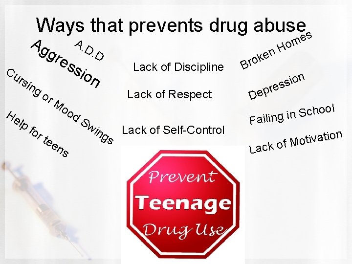Ways that prevents drug abuse s Ag gre Cu rsi He ng lp f