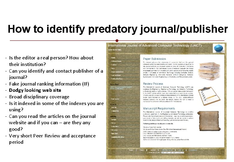 How to identify predatory journal/publisher - Is the editor a real person? How about