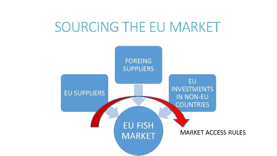 SOURCING THE EU MARKET FOREING SUPPLIERS EU INVESTMENTS IN NON-EU COUNTRIES EU SUPPLIERS EU