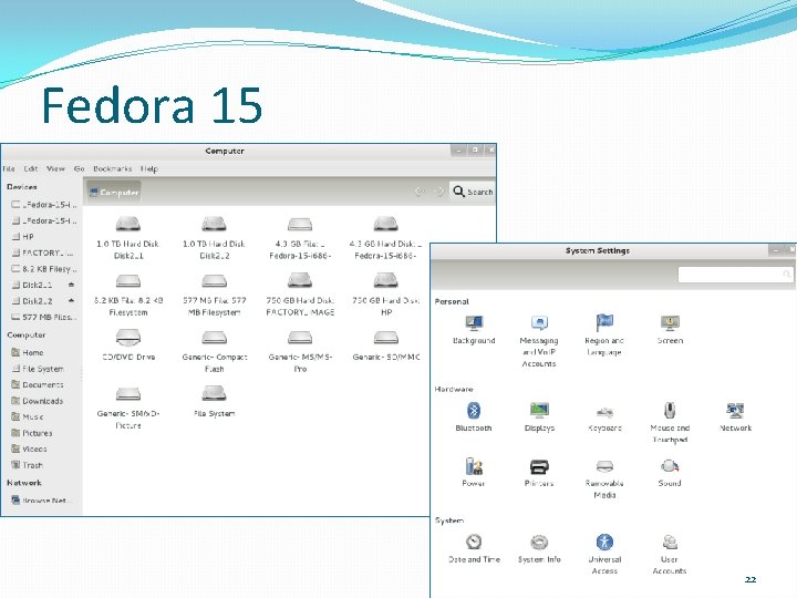 Fedora 15 22 