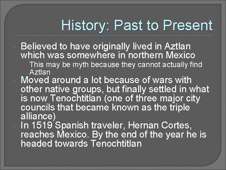 All About Aztecs By Manasi Shah The Basics