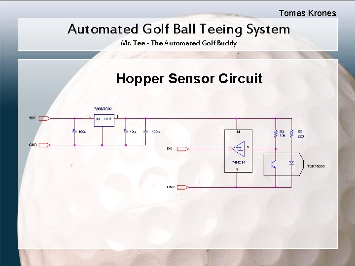 Tomas Krones Automated Golf Ball Teeing System Mr. Tee - The Automated Golf Buddy