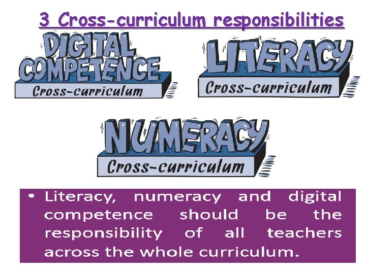 3 Cross-curriculum responsibilities 