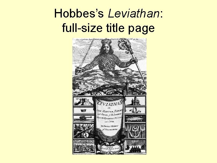 Hobbes’s Leviathan: full-size title page 