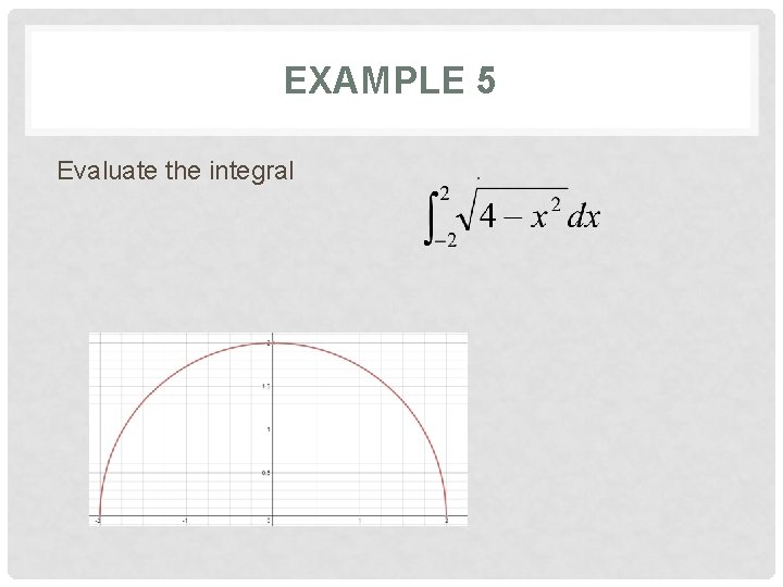 EXAMPLE 5 Evaluate the integral . 