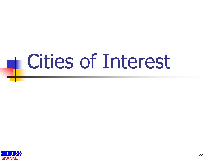 Cities of Interest 66 