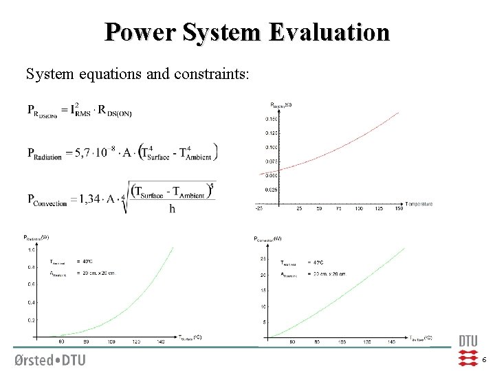 Power System Evaluation System equations and constraints: 6 