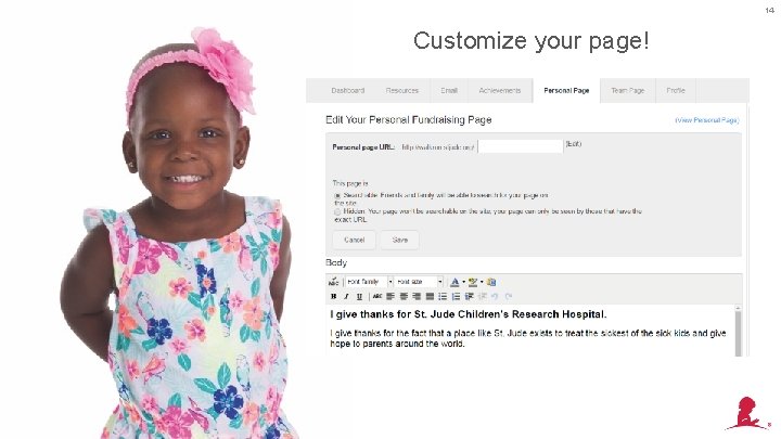 14 Customize your page! 
