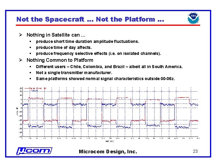 Not the Spacecraft … Not the Platform … Ø Nothing in Satellite can …