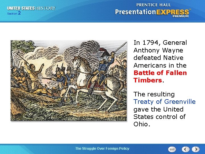 225 Section Chapter Section 1 In 1794, General Anthony Wayne defeated Native Americans in