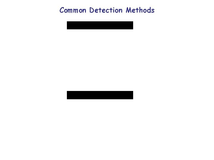 Common Detection Methods 